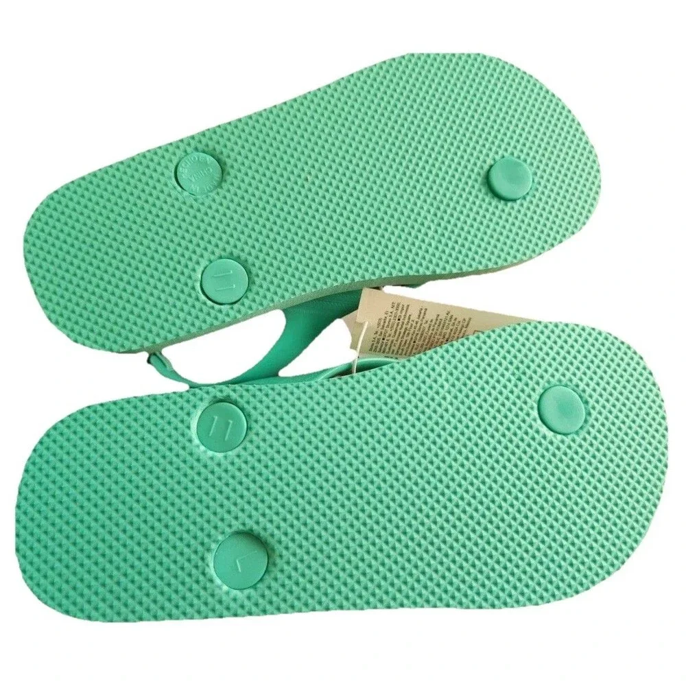 Toddler 7 Flip Flops PINK TEAL Flamingo Sandals NEW Old Navy Kid